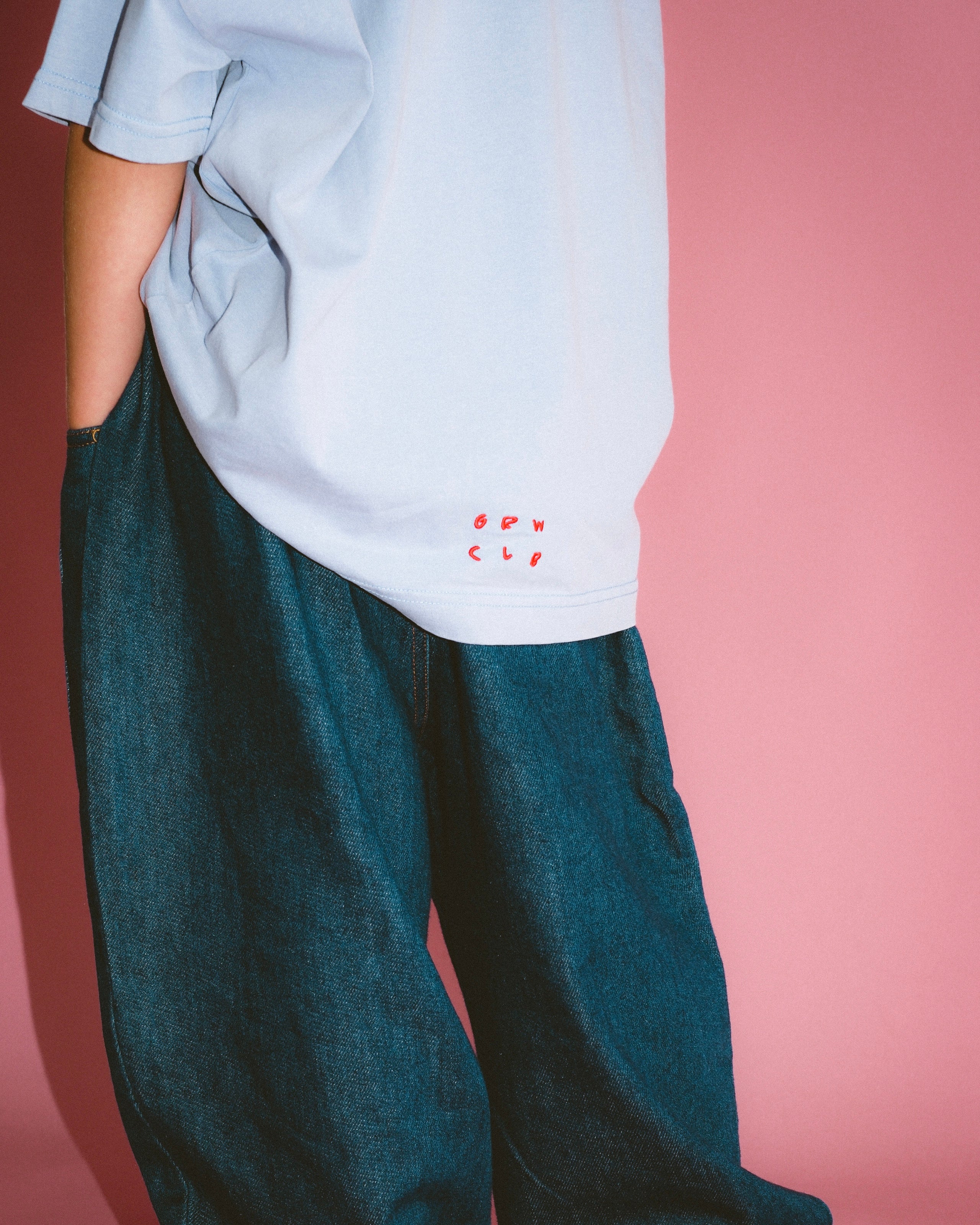 Basic Acid Wash Tee - Periwinkle
