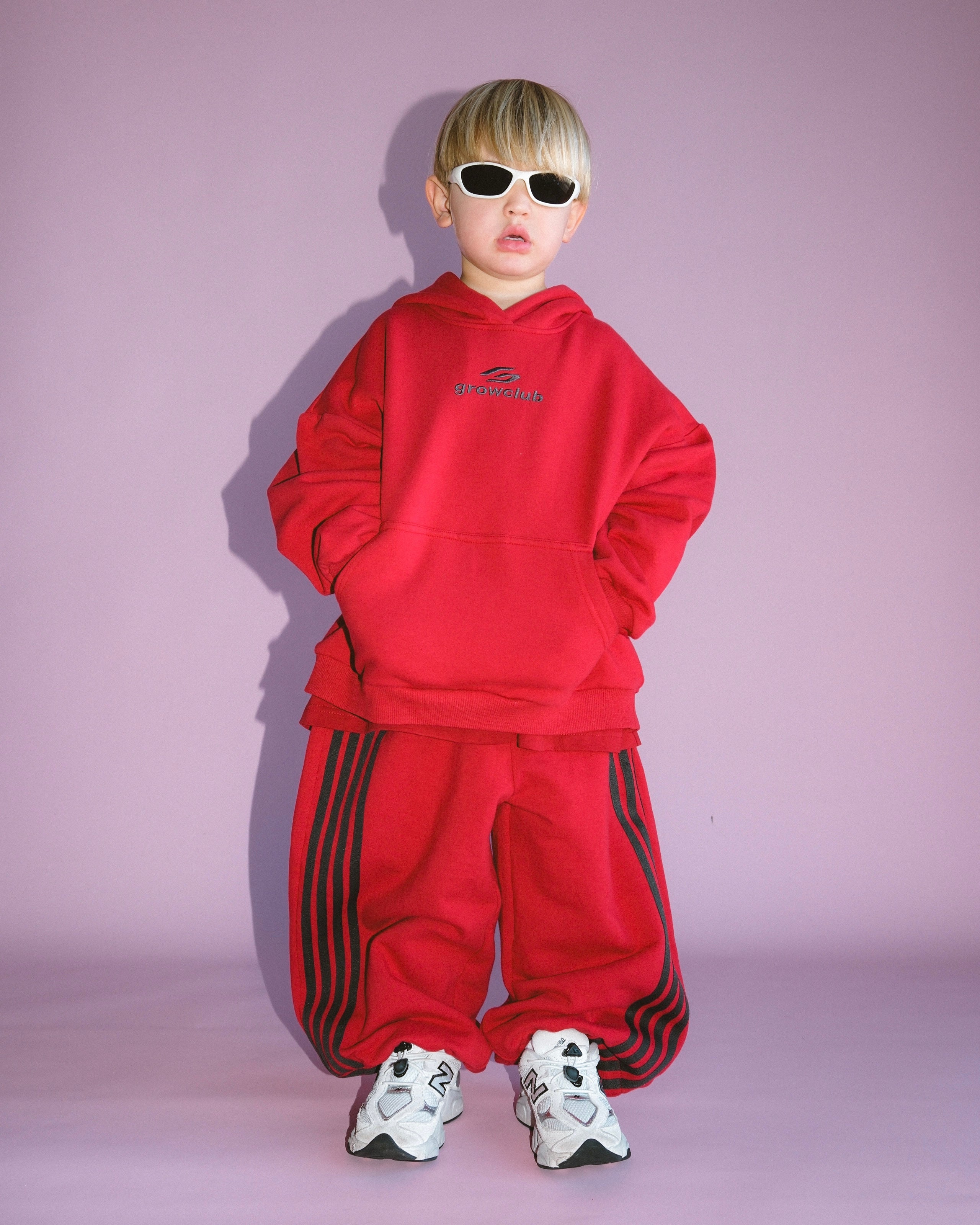 Logo Fleece Hoodie - Red