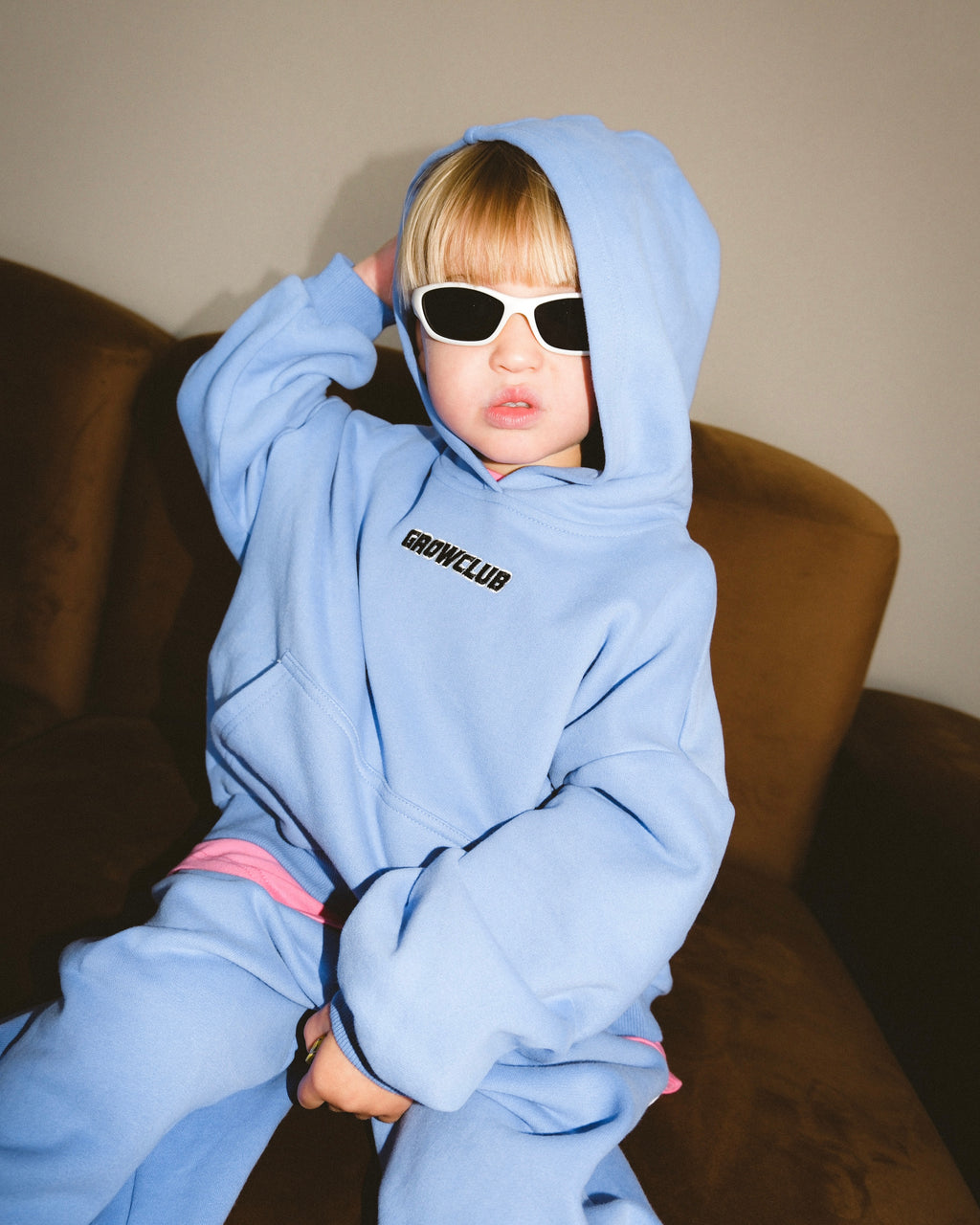 Logo Fleece Hoodie - Periwinkle