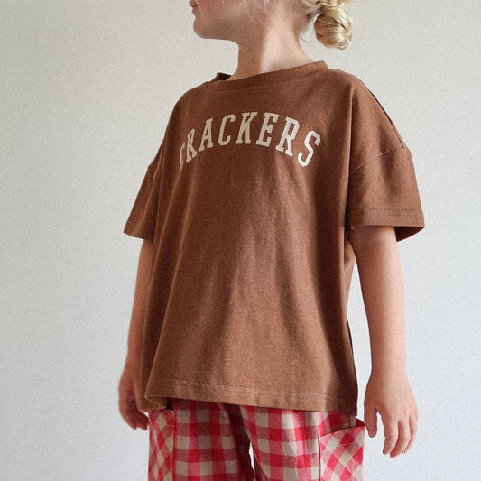 Crackers Oversized Tee - True Brown (CLEARANCE)