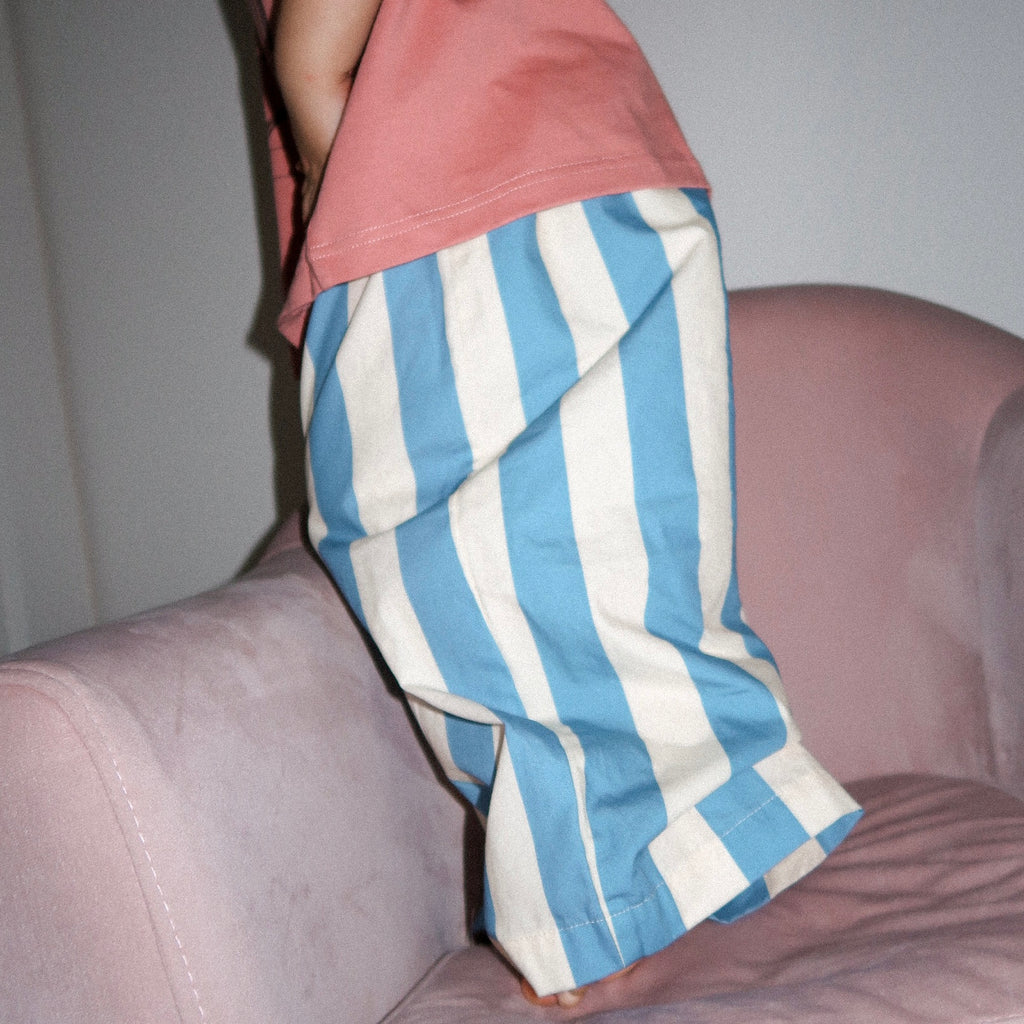 Carnival Balloon Pant - Blue/Cream