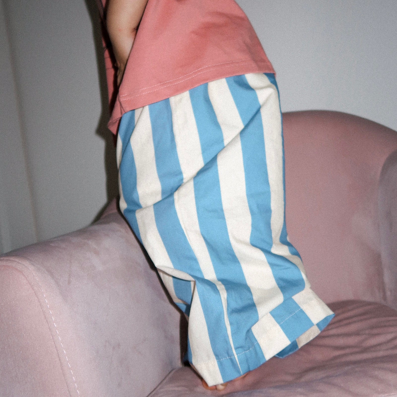 Carnival Balloon Pant - Blue/Cream