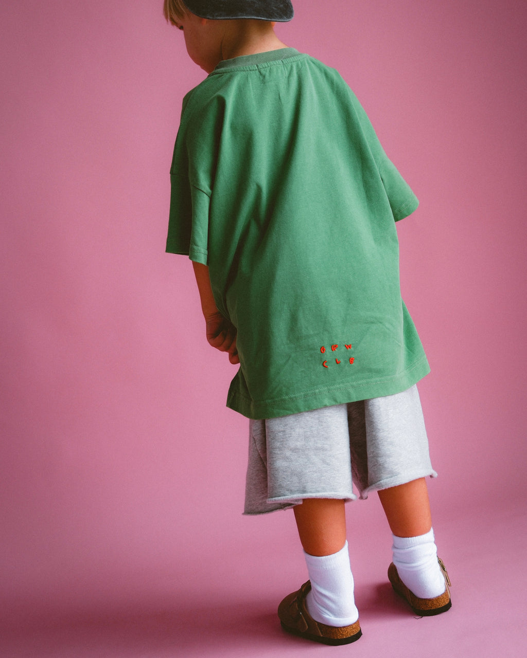 Basic Acid Wash Tee - Forest Green