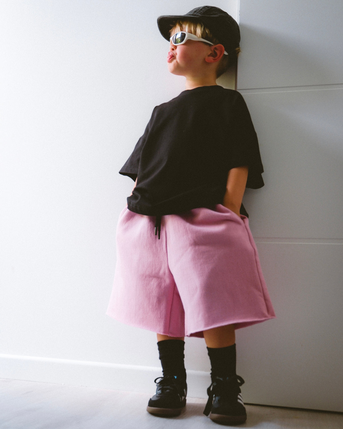 Bermuda Track Short - Dusty Rose