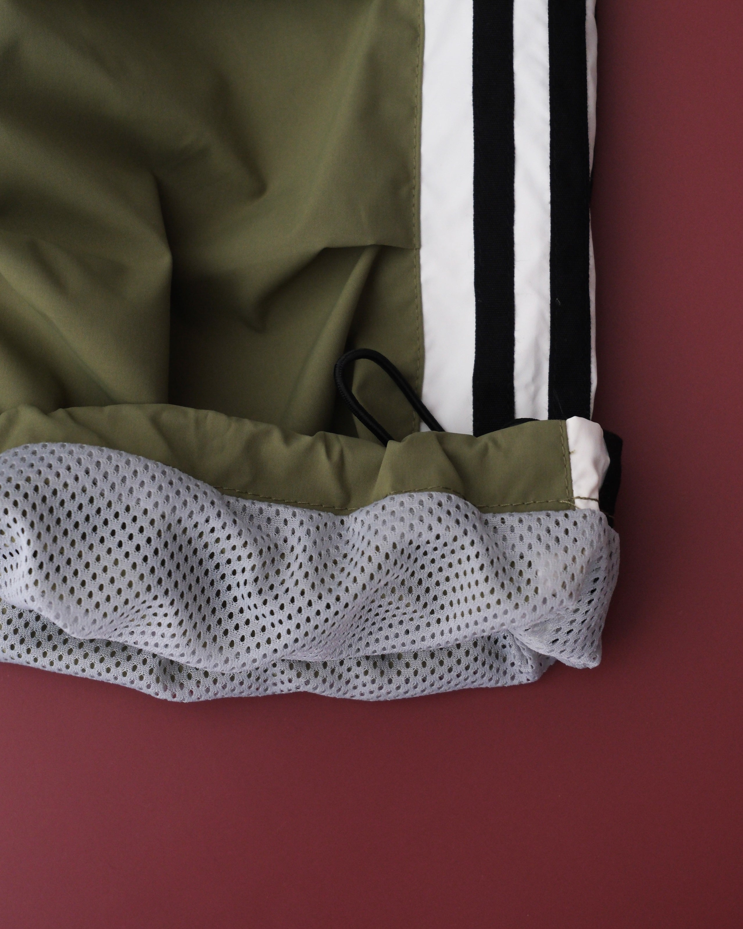 Wide Leg Tech Track Pant - Khaki