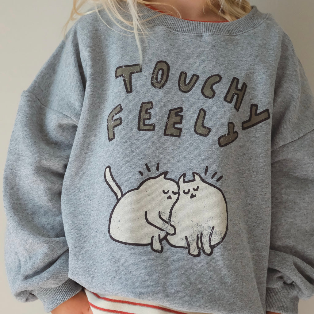 Touchy Feely Pullover - Grey Marle