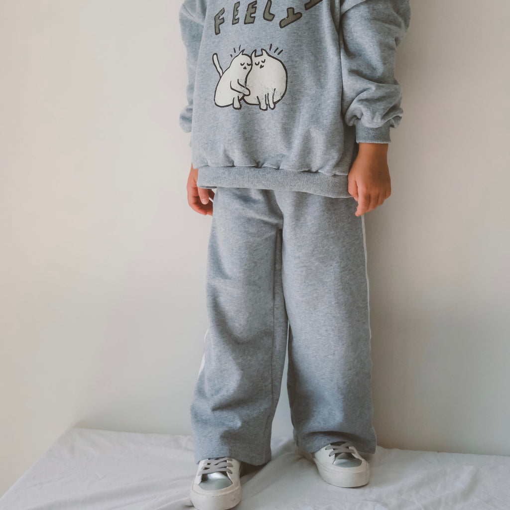 Retro Racer Pant - Grey Marle