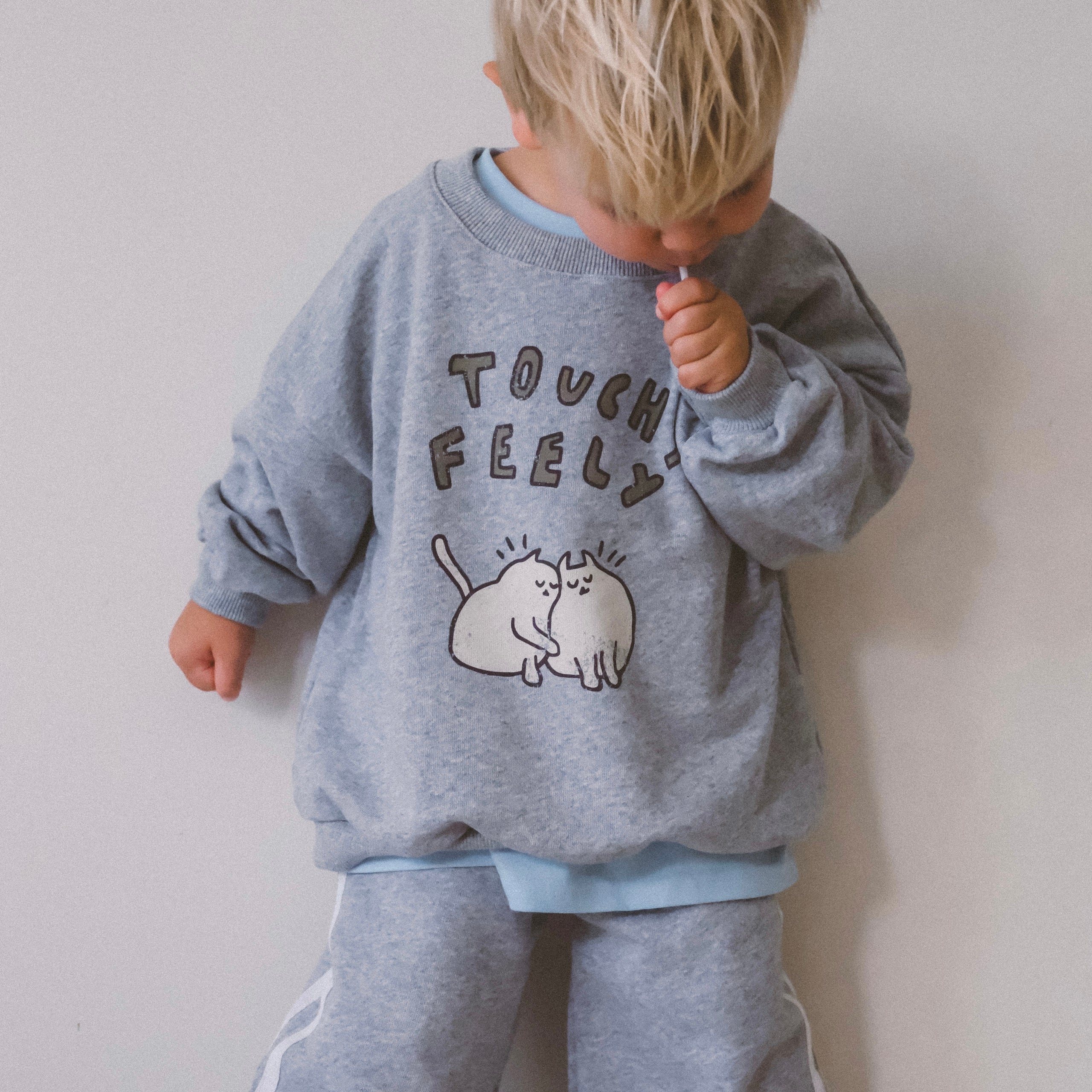 Touchy Feely Pullover - Grey Marle