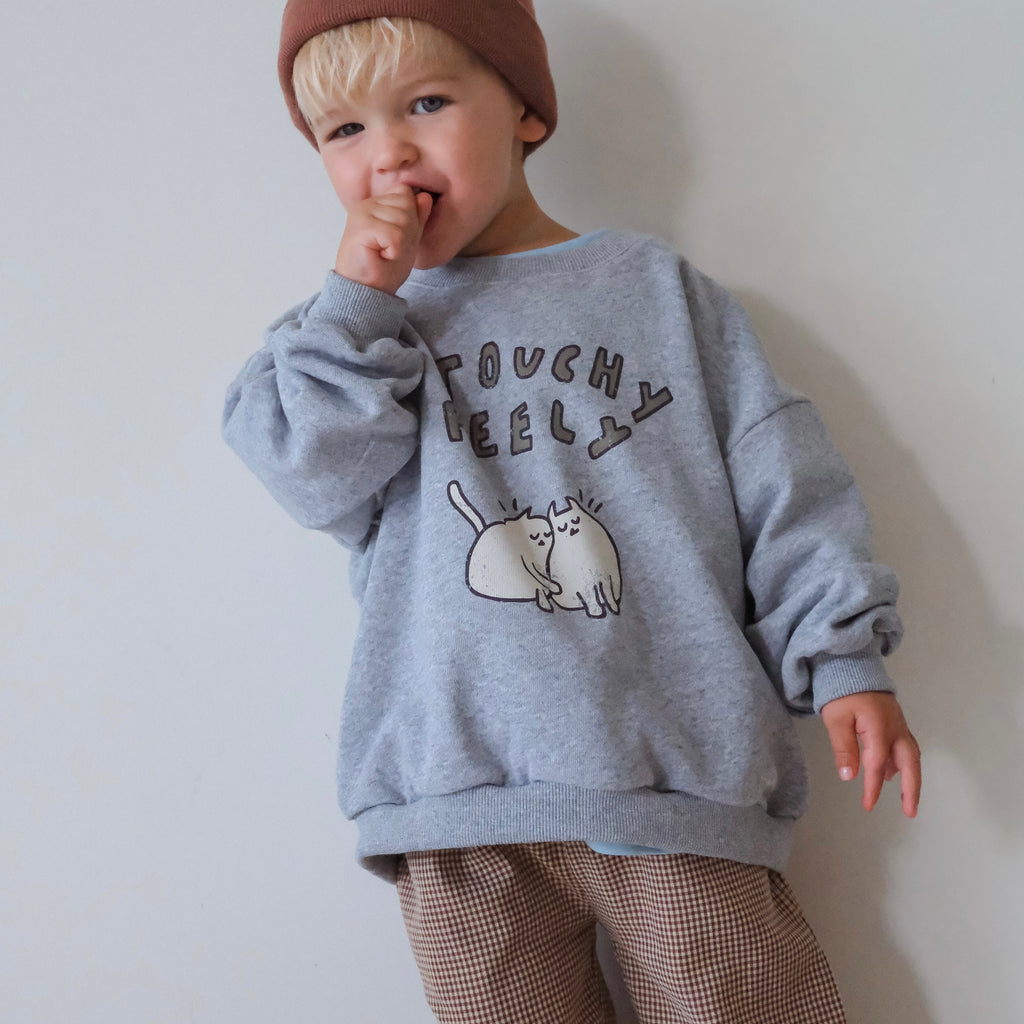 Touchy Feely Pullover - Grey Marle
