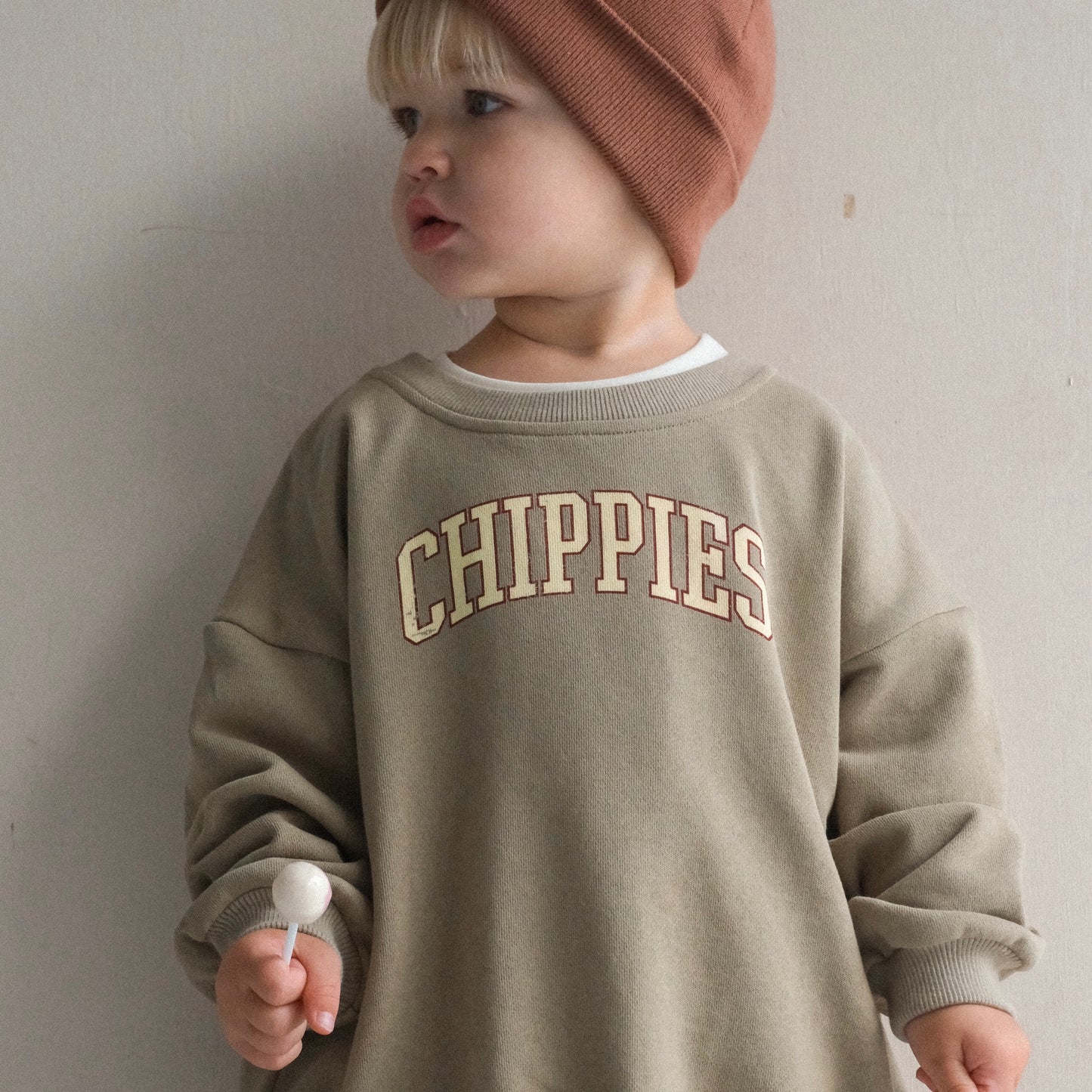 Chippies Pullover - Khaki (RE-STOCKING LATE MAY)