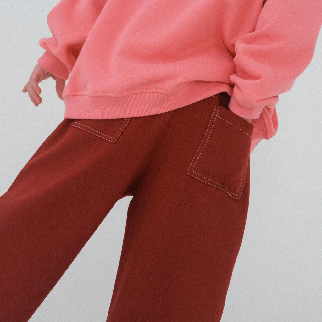 Bobby Twill Pant - Burgundy