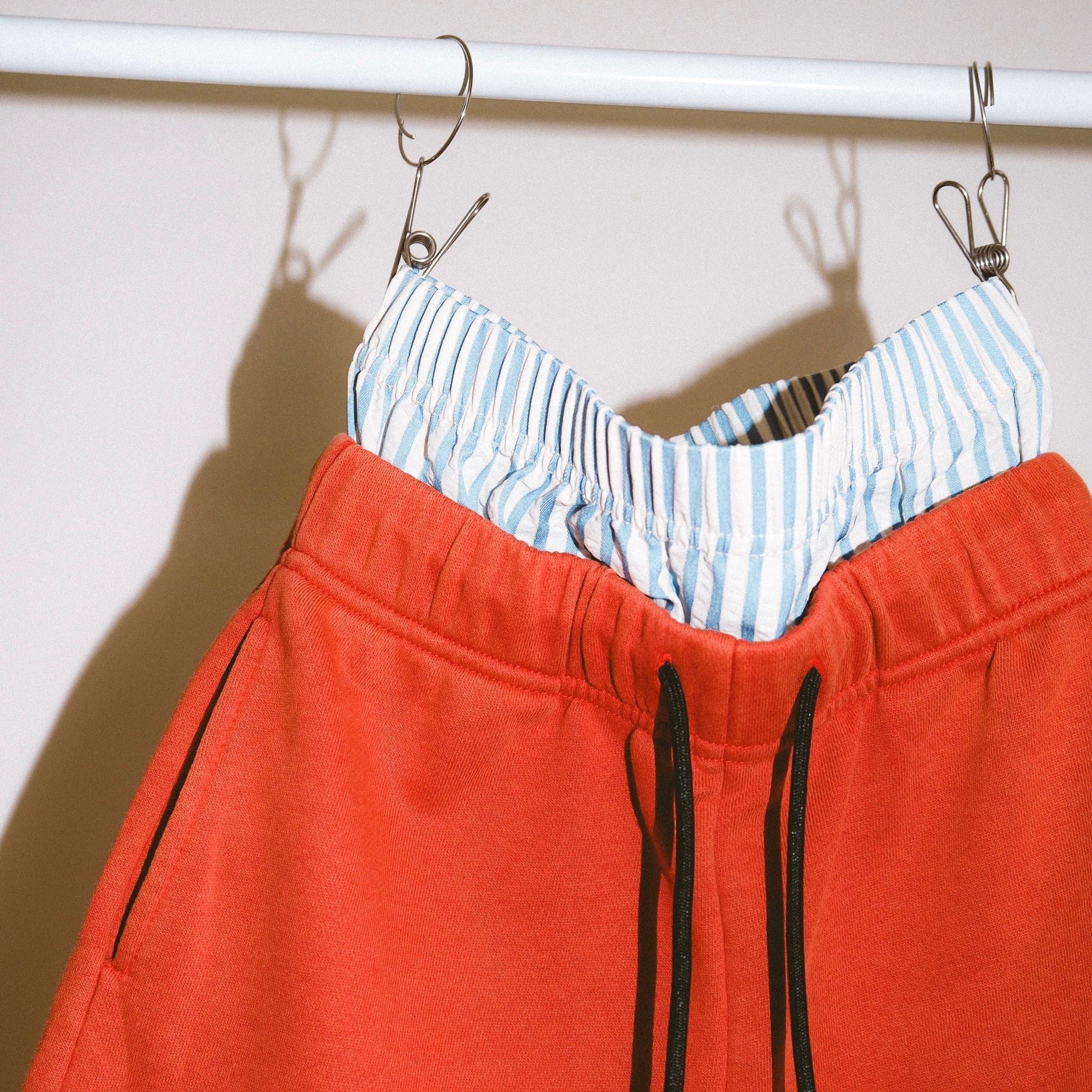 Exposed Boxer Sweat Short - Red Acid Wash