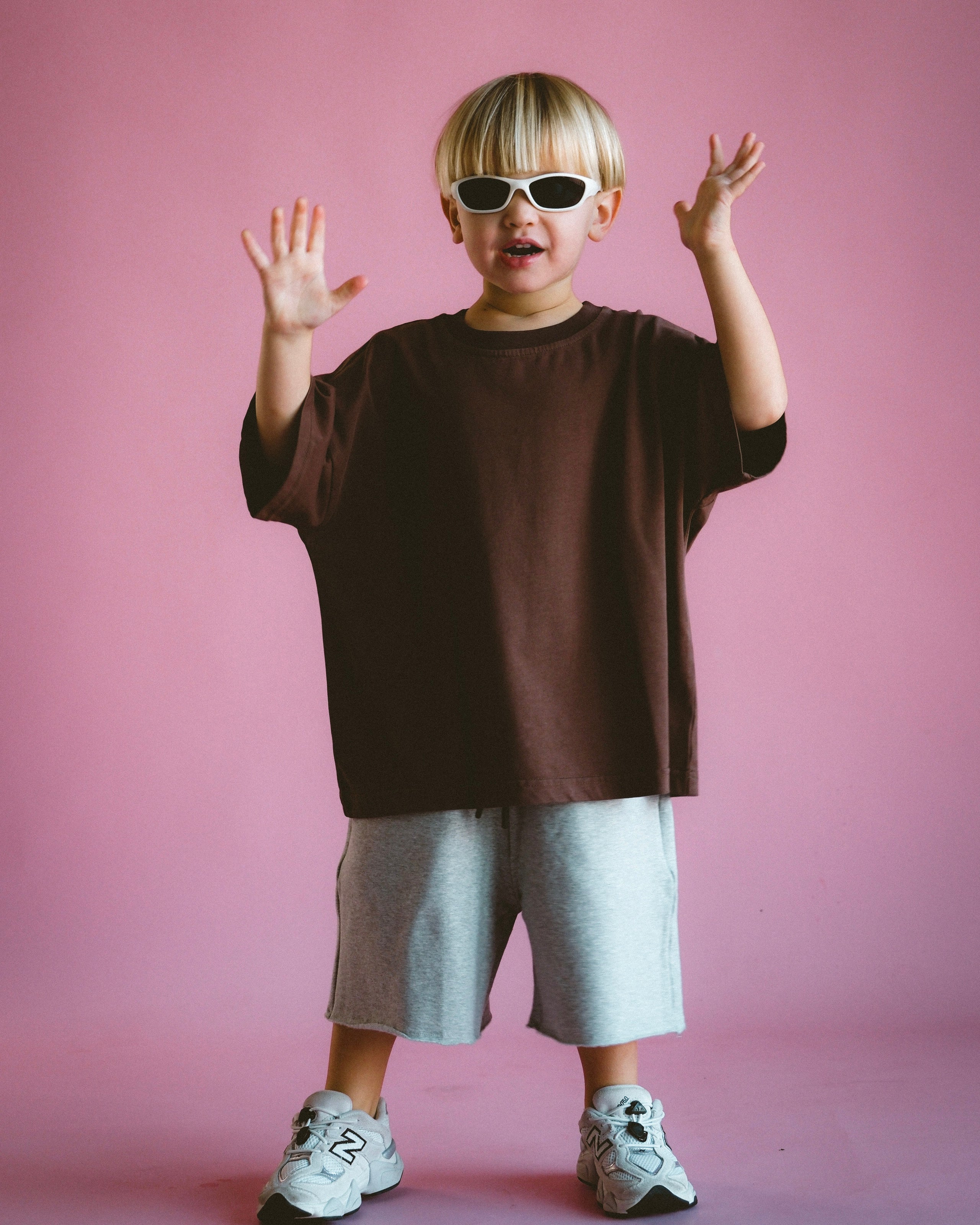 Basic Acid Wash Tee - Chocolate