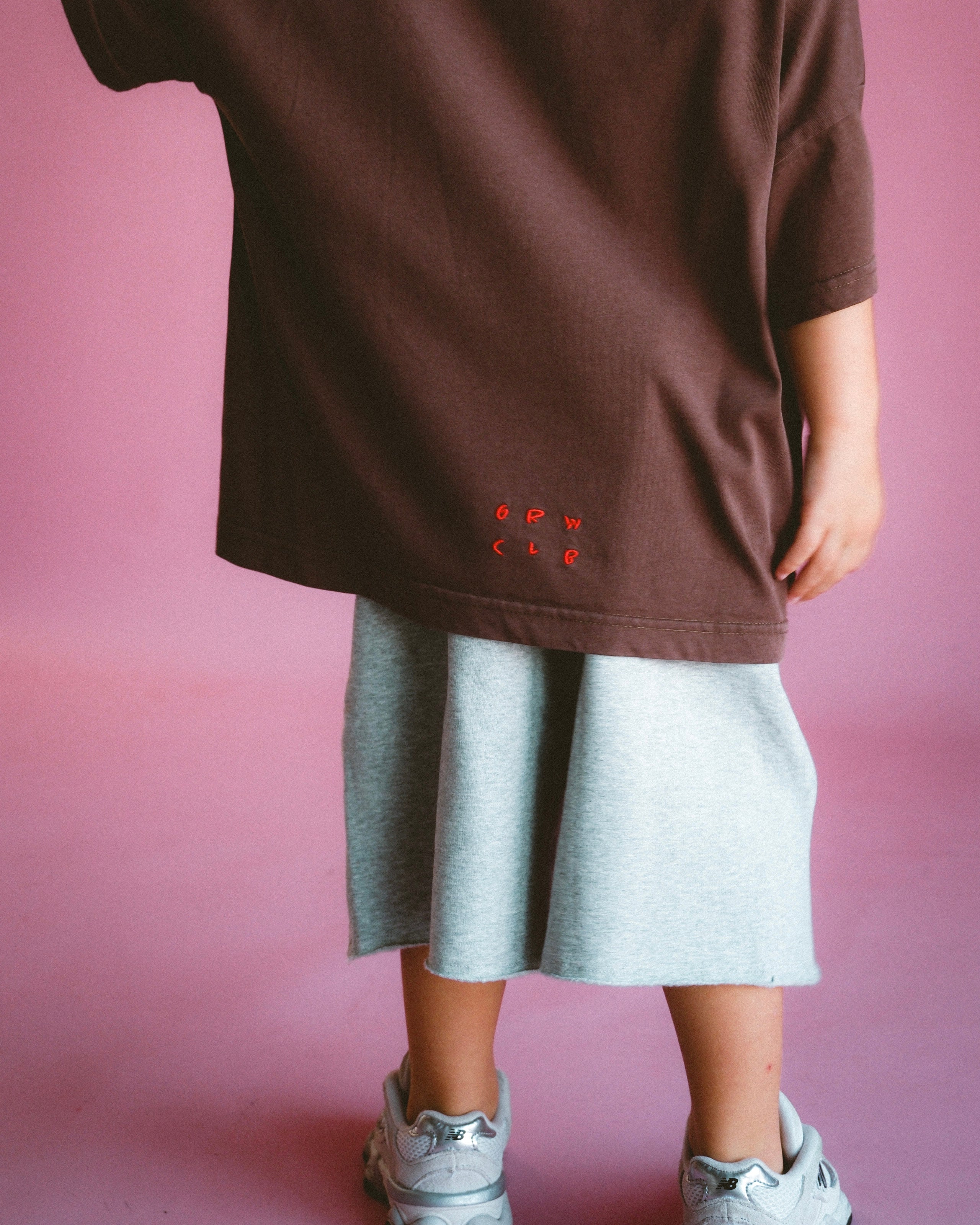 Basic Acid Wash Tee - Chocolate