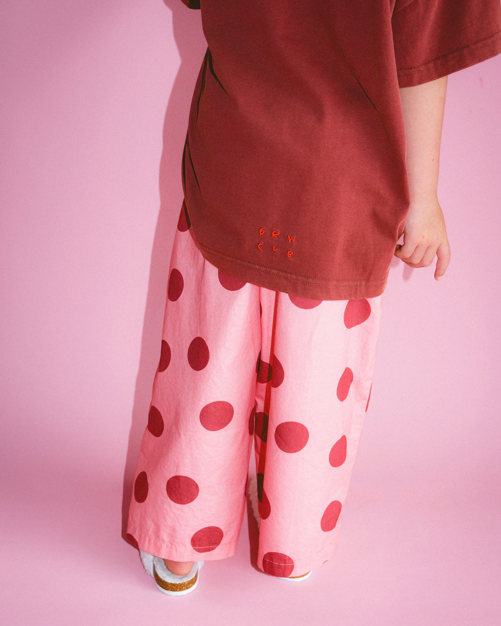 Basic Acid Wash Tee - Burgundy