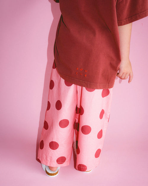 Basic Acid Wash Tee - Burgundy