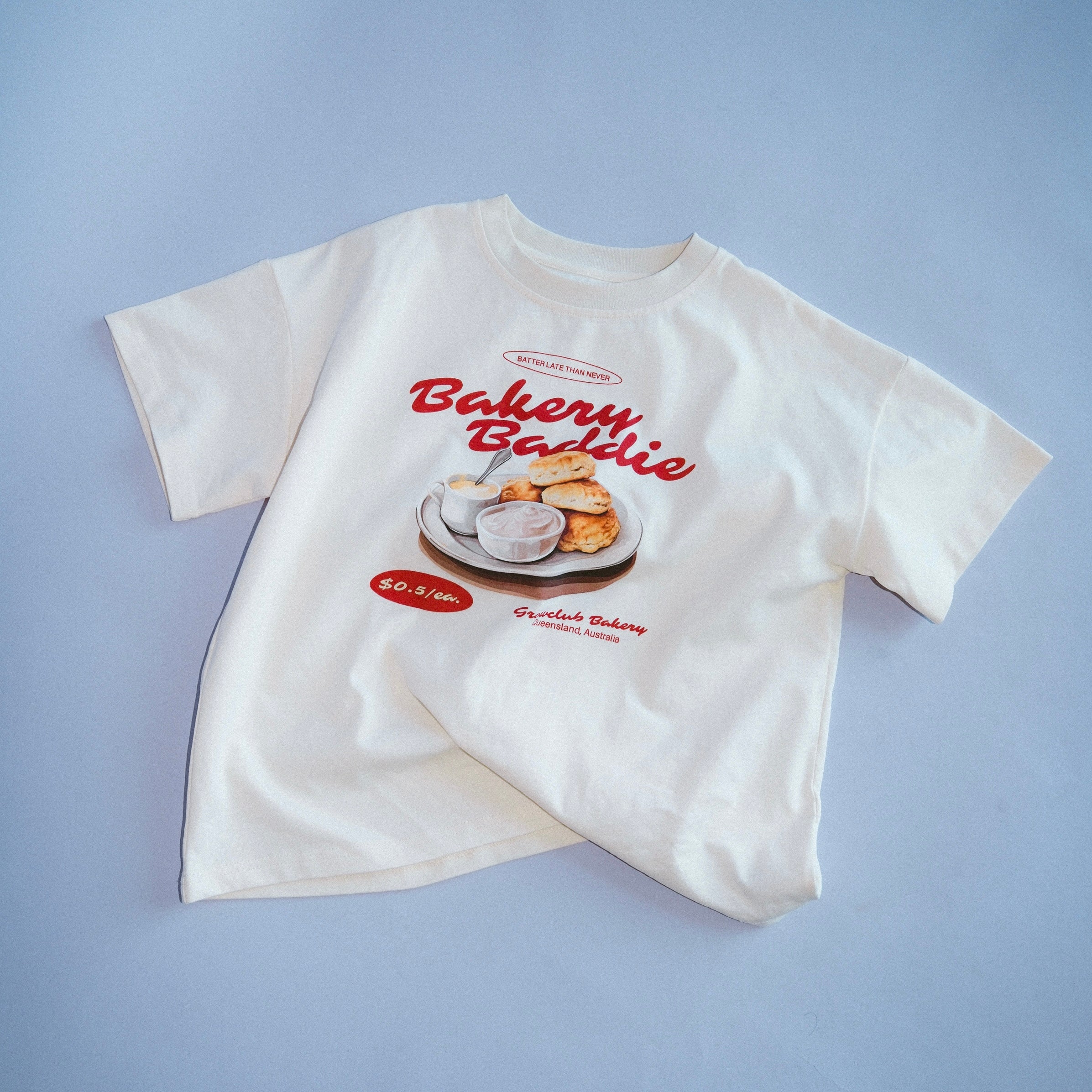 Bakery Baddie Oversized Tee - Butter
