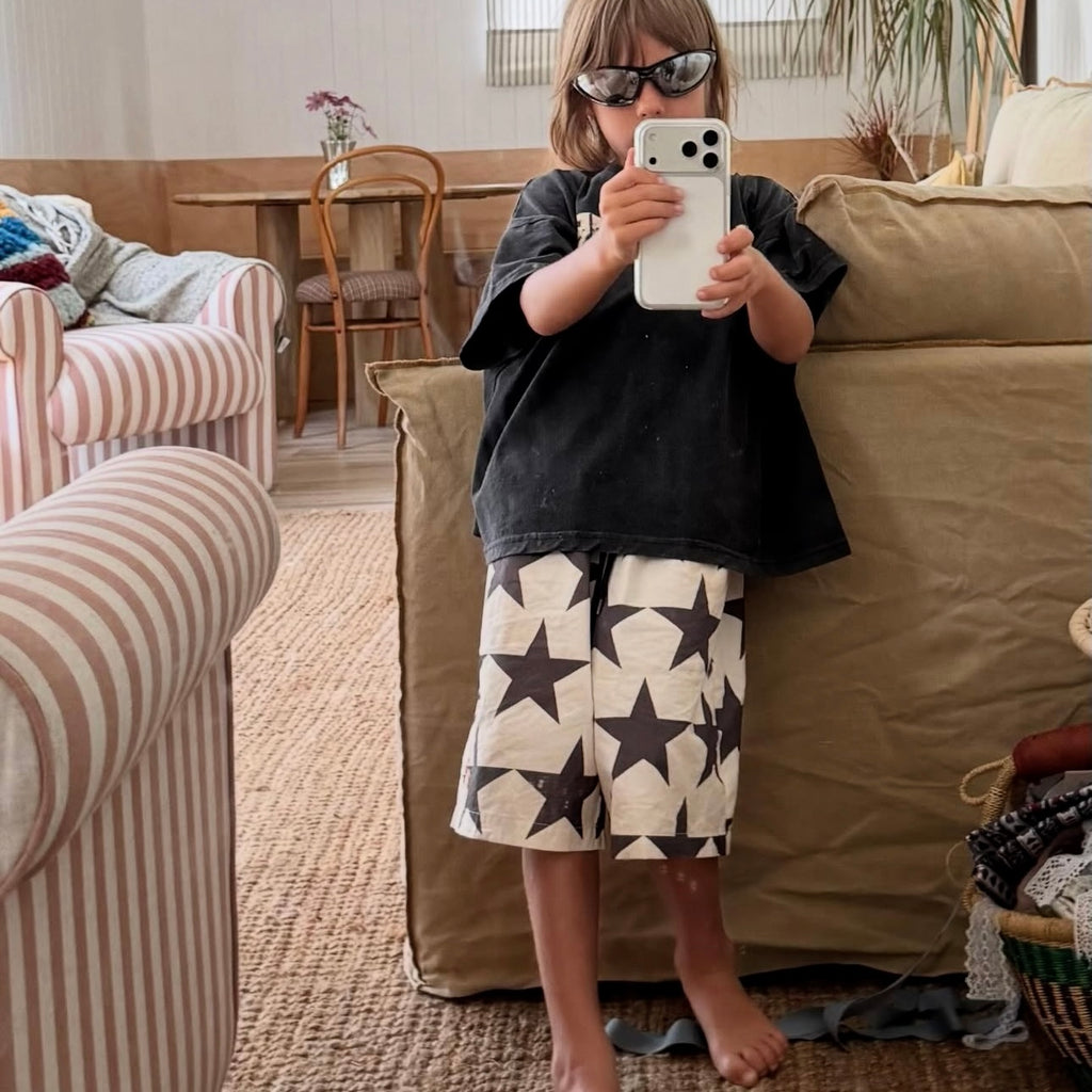 Superstar Longline Short - Off White / Ink