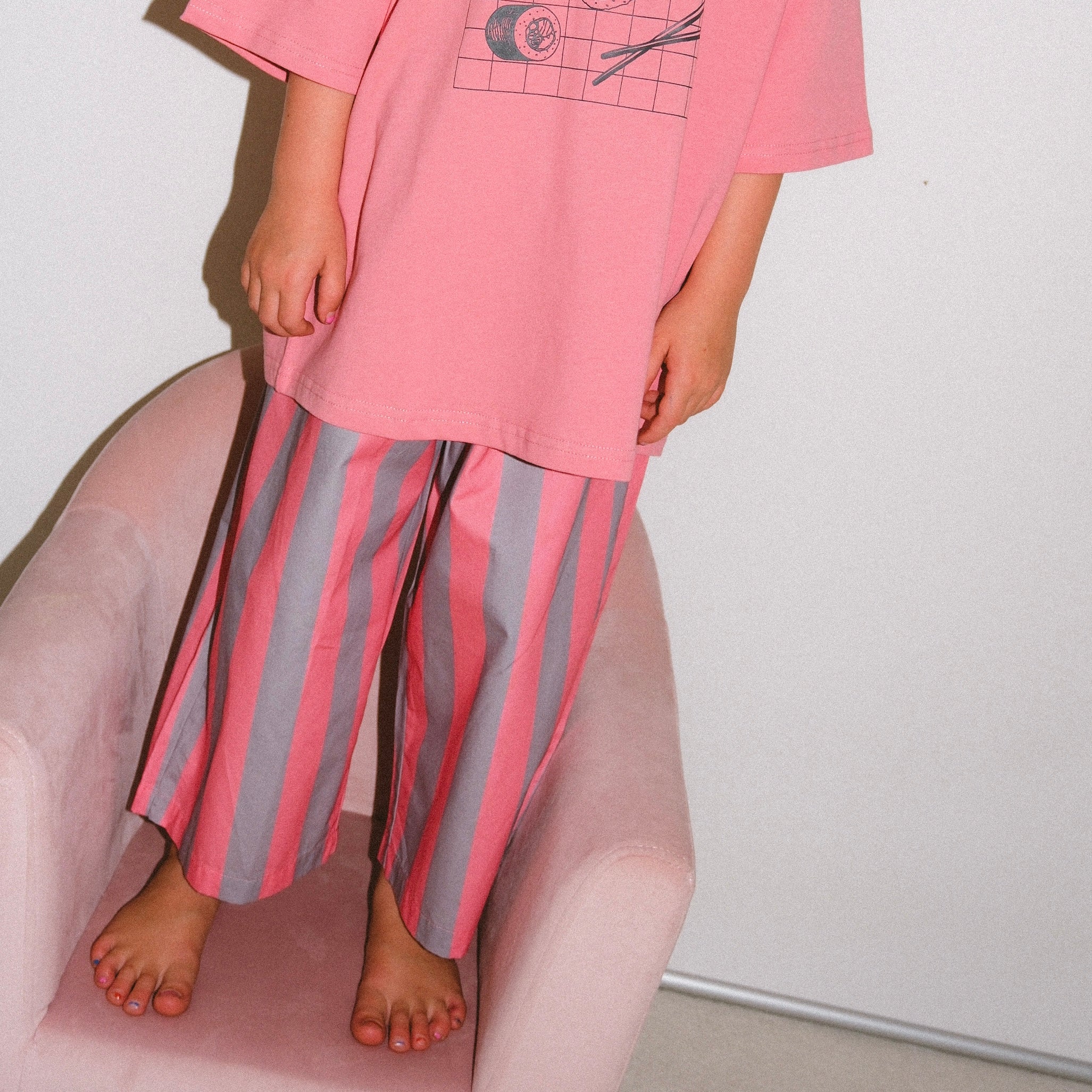 Carnival Balloon Pant - Pink/Grey