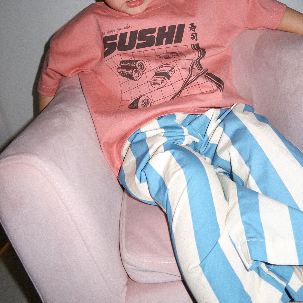 Carnival Balloon Pant - Blue/Cream