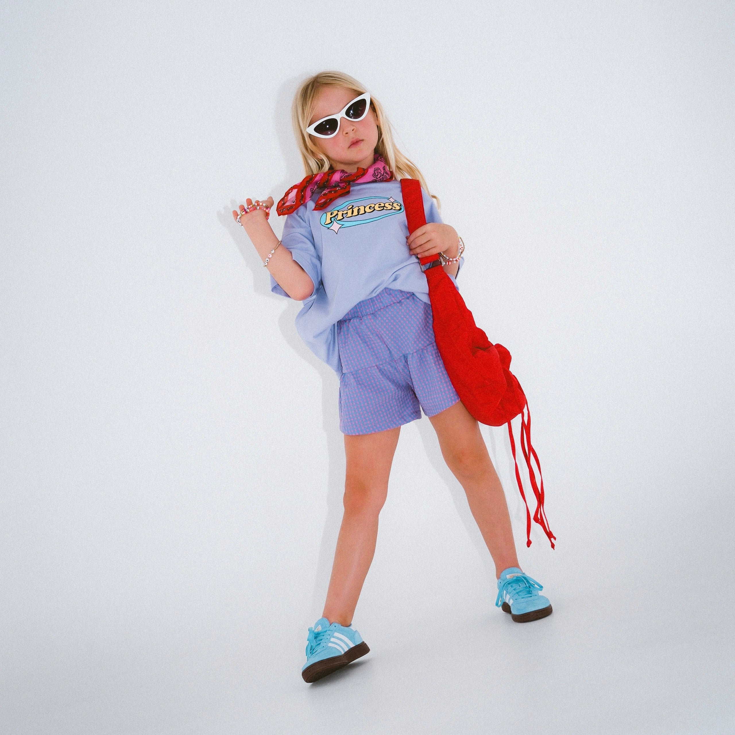 Frill Short - Pink/Purple Gingham